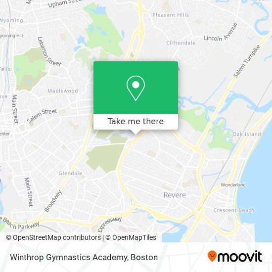 Mapa de Winthrop Gymnastics Academy