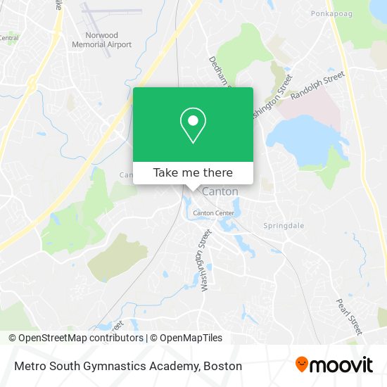 Mapa de Metro South Gymnastics Academy