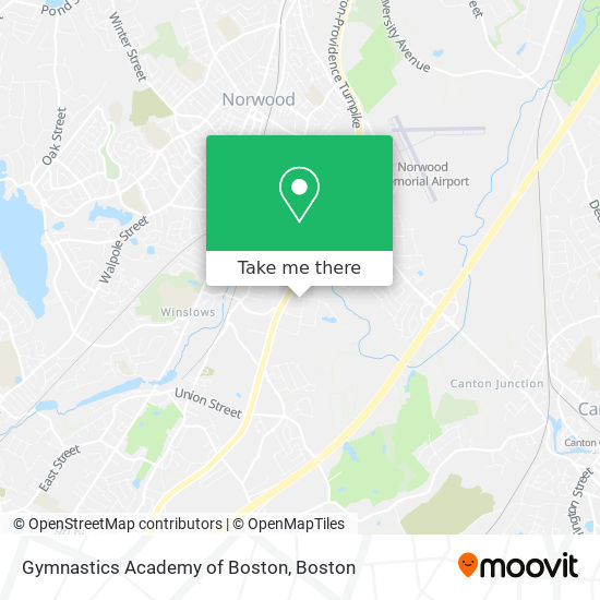 Mapa de Gymnastics Academy of Boston