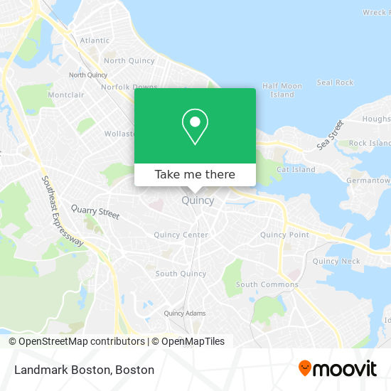 Landmark Boston map