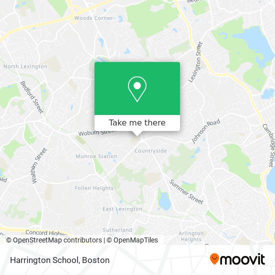 Harrington School map