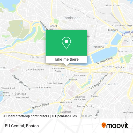 BU Central map