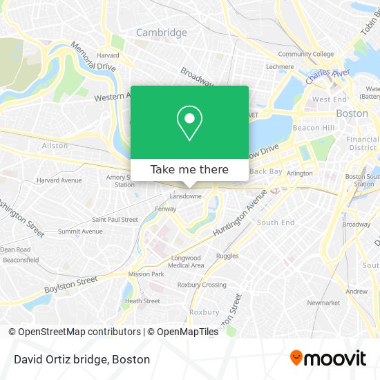 Mapa de David Ortiz bridge