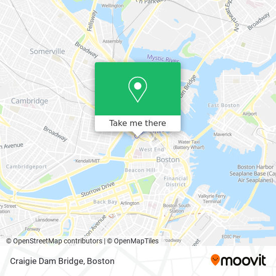 Craigie Dam Bridge map