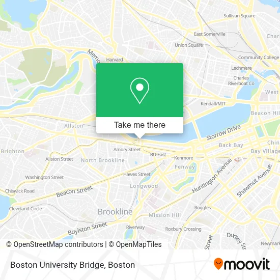 Boston University Bridge map