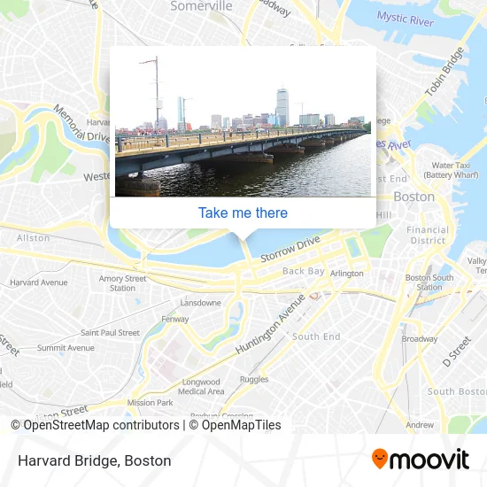 Harvard Bridge map