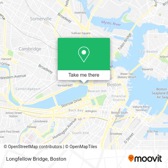 Longfellow Bridge map