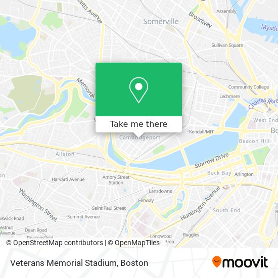 Veterans Memorial Stadium map