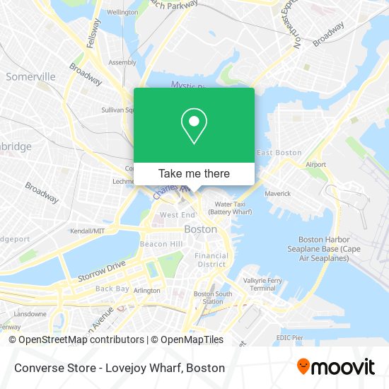 Converse Store - Lovejoy Wharf map