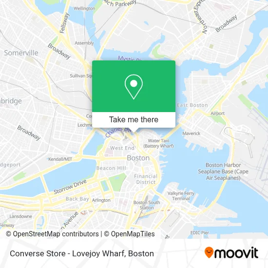 Converse Store - Lovejoy Wharf map
