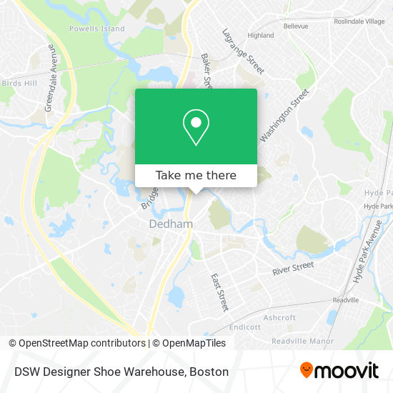 DSW Designer Shoe Warehouse map