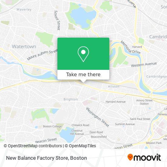 Mapa de New Balance Factory Store
