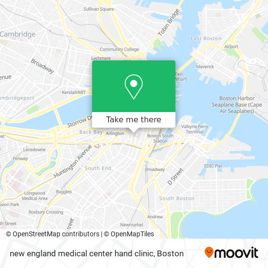 Mapa de new england medical center hand clinic