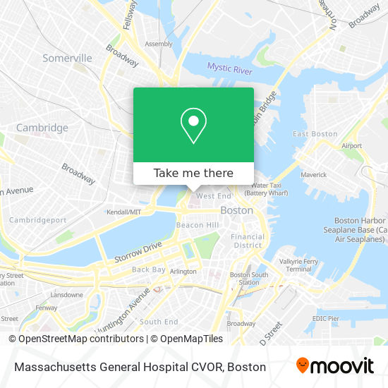 Mapa de Massachusetts General Hospital CVOR