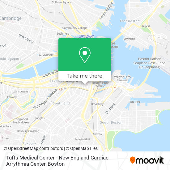 Tufts Medical Center - New England Cardiac Arrythmia Center map