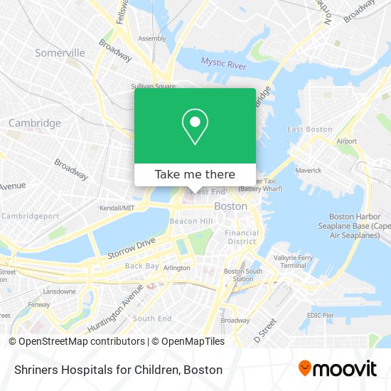 Mapa de Shriners Hospitals for Children