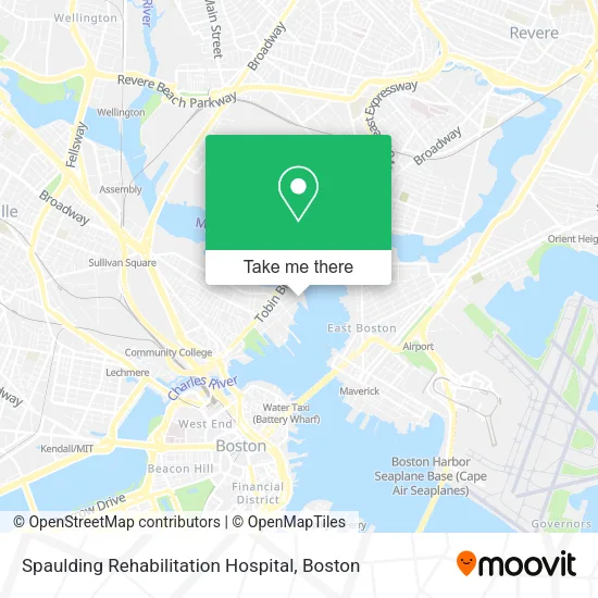 Spaulding Rehabilitation Hospital map