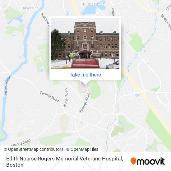 Mapa de Edith Nourse Rogers Memorial Veterans Hospital