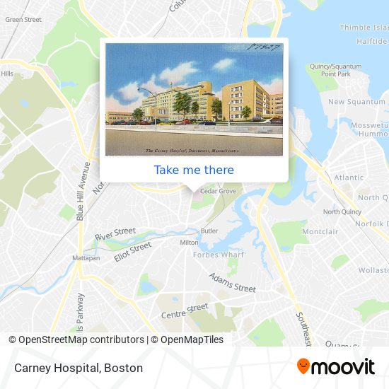 Mapa de Carney Hospital