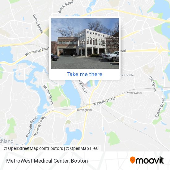 Mapa de MetroWest Medical Center
