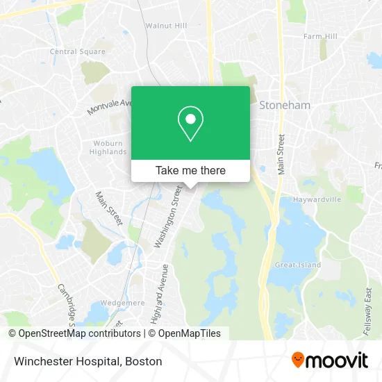 Winchester Hospital map