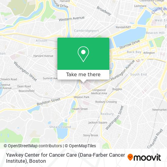 Mapa de Yawkey Center for Cancer Care (Dana-Farber Cancer Institute)