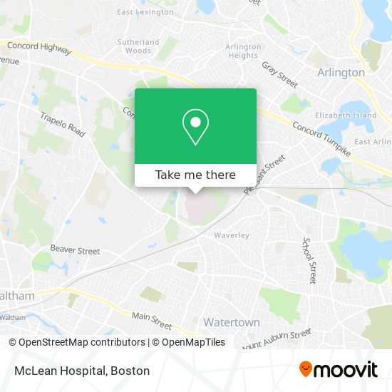 McLean Hospital map