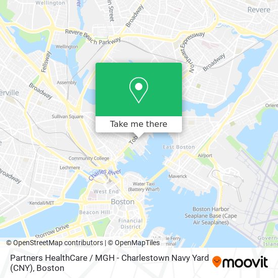Mapa de Partners HealthCare / MGH - Charlestown Navy Yard (CNY)