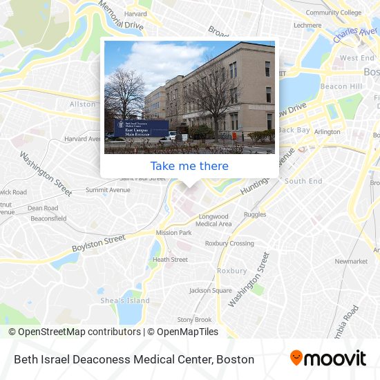 Mapa de Beth Israel Deaconess Medical Center