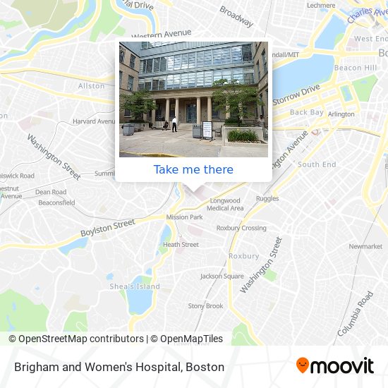 Brigham and Women's Hospital map