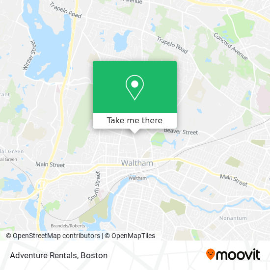 Adventure Rentals map