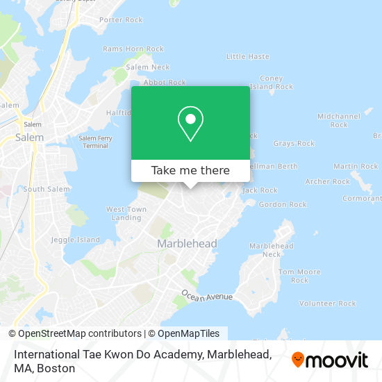 Mapa de International Tae Kwon Do Academy, Marblehead, MA