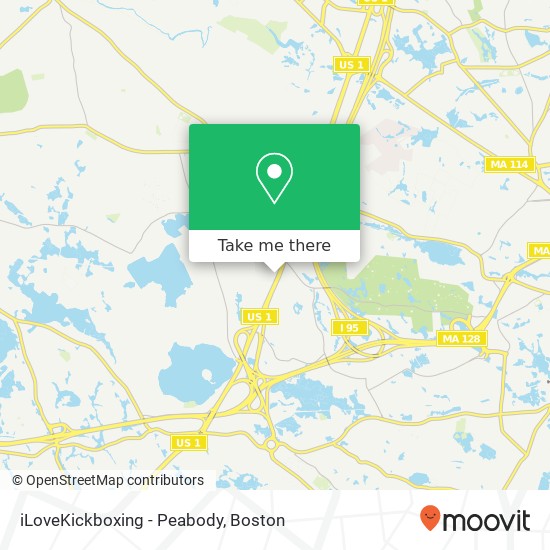 iLoveKickboxing - Peabody map