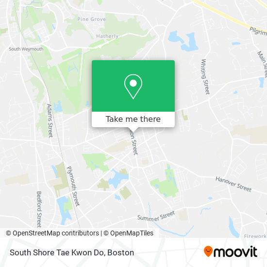 South Shore Tae Kwon Do map