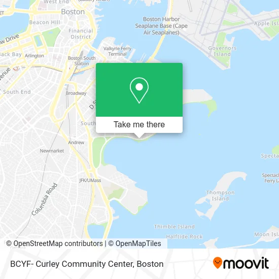 BCYF- Curley Community Center map