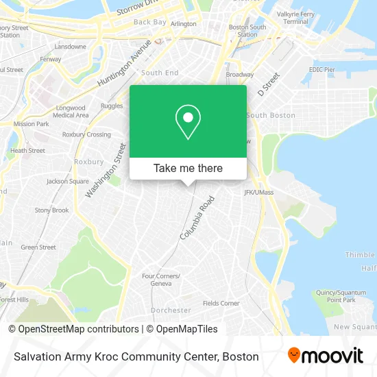 Salvation Army Kroc Community Center map