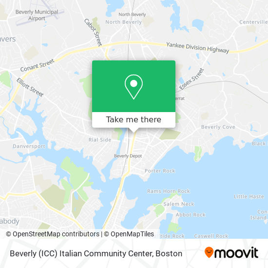 Mapa de Beverly (ICC) Italian Community Center