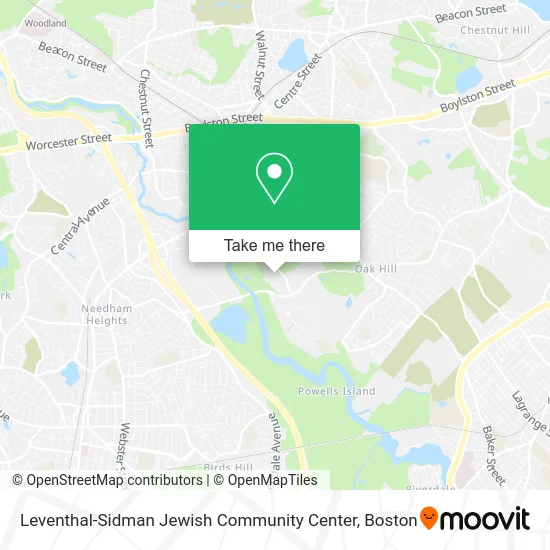 Leventhal-Sidman Jewish Community Center map