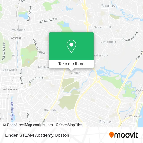 Linden STEAM Academy map