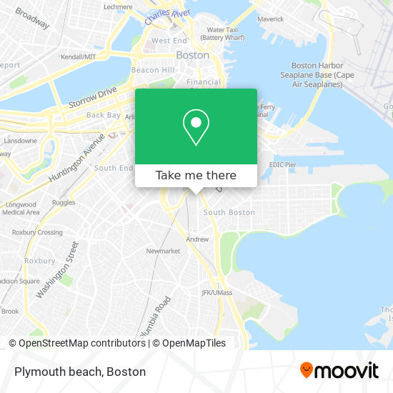 Mapa de Plymouth beach