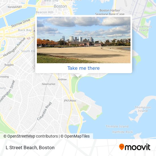 L Street Beach map