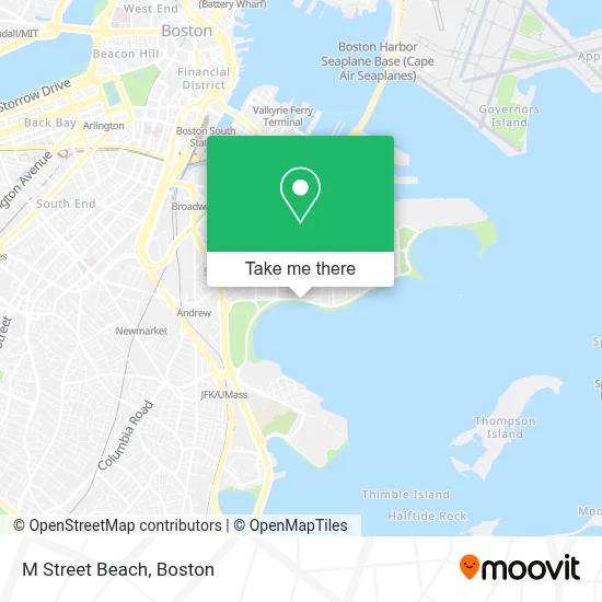 M Street Beach map