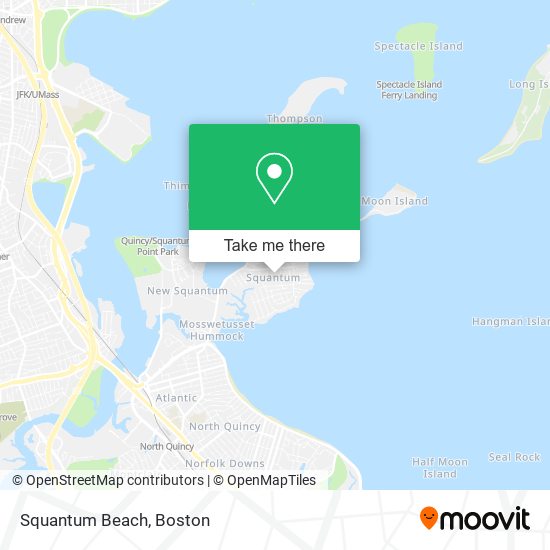 Squantum Beach map