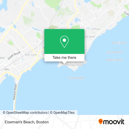 Eiseman's Beach map