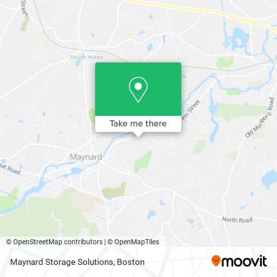 Mapa de Maynard Storage Solutions