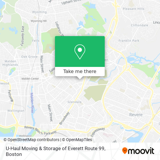 U-Haul Moving & Storage of Everett Route 99 map