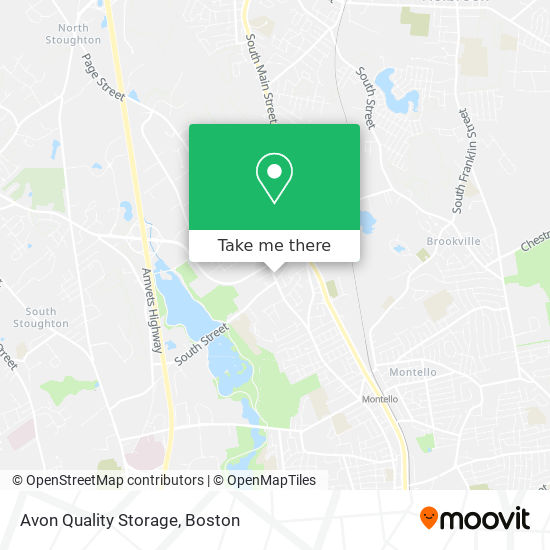 Avon Quality Storage map