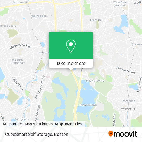 CubeSmart Self Storage map