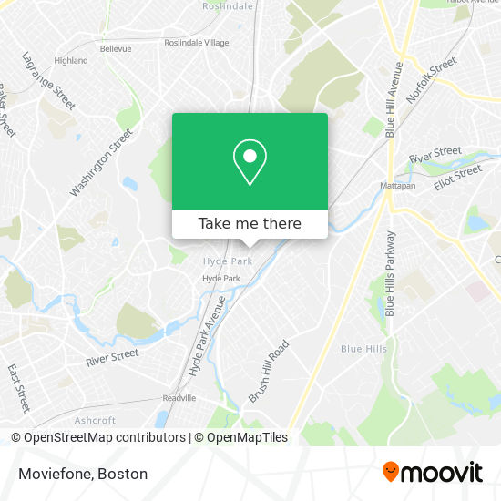 Mapa de Moviefone