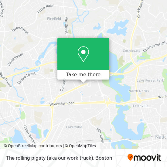 Mapa de The rolling pigsty (aka our work truck)